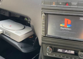PlayStation 遊戲車內也能玩？日本網友將車機螢幕改裝玩起 PS1 遊戲，也有 wii U 和 Switch 玩家分享車內遊戲場景