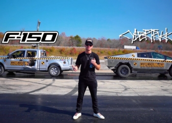 國外網友將特斯拉 Cybertruck 與 Ford F-150 進行嚴苛測試，結果出乎意外