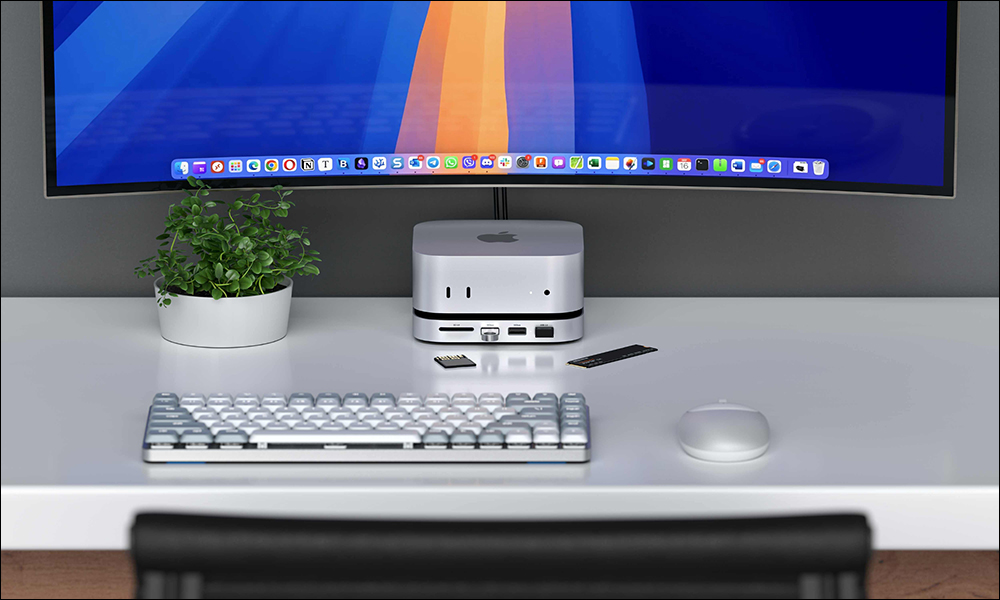 為 M4 Mac mini 提供無縫升級：Satechi 全新 Hub 底座登場，解決電源按鈕難按問題 - 電腦王阿達