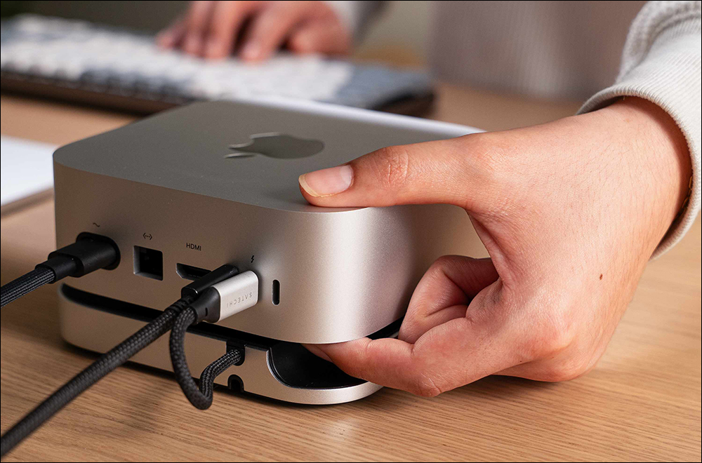 為 M4 Mac mini 提供無縫升級：Satechi 全新 Hub 底座登場，解決電源按鈕難按問題 - 電腦王阿達