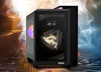 MSI 推出 MEG VISION X AI 2nd 桌上型遊戲電腦，機殼配備大型觸控螢幕