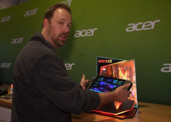 Acer 展示一款擁有 11 吋螢幕的巨大遊戲掌機，搭載 AMD Ryzen 7 處理器