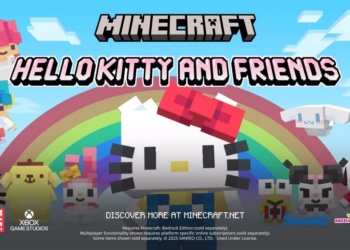 Minecraft 與三麗鷗合作推出全新 DLC「Hello Kitty and Friends」，讓你與 Hello Kitty、酷洛米、美樂蒂、帕恰狗等角色一起體驗 Minecraft 世界