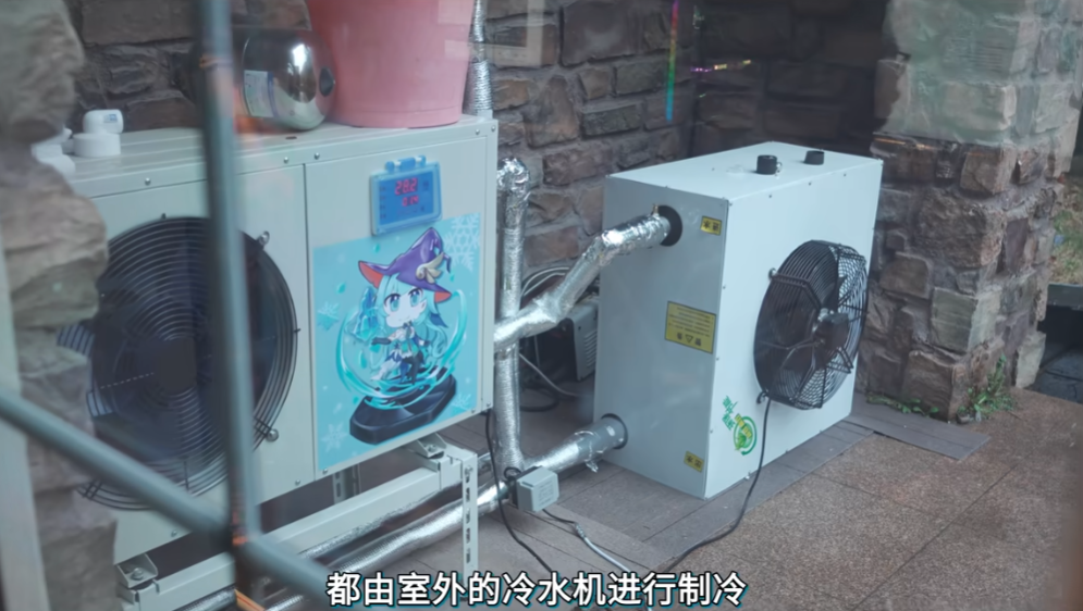 中國 UP 主用冷氣的室外機(殼)來散熱 RTX 5090，散能效果超猛 - 電腦王阿達