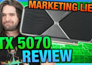 各種酸！國外評測 RTX 5070 顯卡：有史以來最糟的 70、NVIDIA 說謊