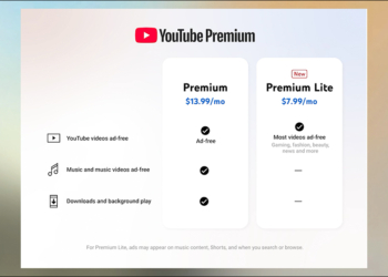 YouTube Premium Lite 更平價的訂閱方案在美國推出，每月 7.99 美元享有影片無廣告體驗