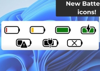Windows 11 電池圖示將迎來大改，將有 7 種新樣式