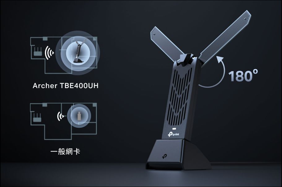 全台首款 Wi-Fi 7 高增益USB3.0網卡 TP-Link Archer TBE400UH 上市，輕鬆解鎖極限網速 - 電腦王阿達