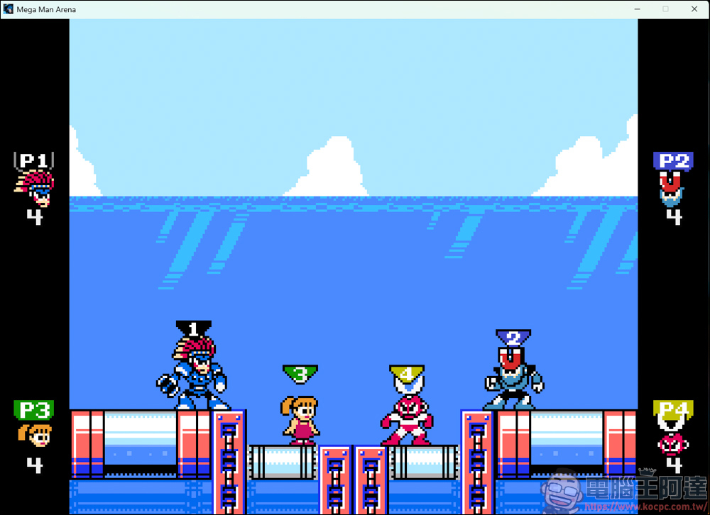 《Mega Man Arena》：粉絲自製洛克人角色大亂鬥，支援四人對戰！ - 電腦王阿達
