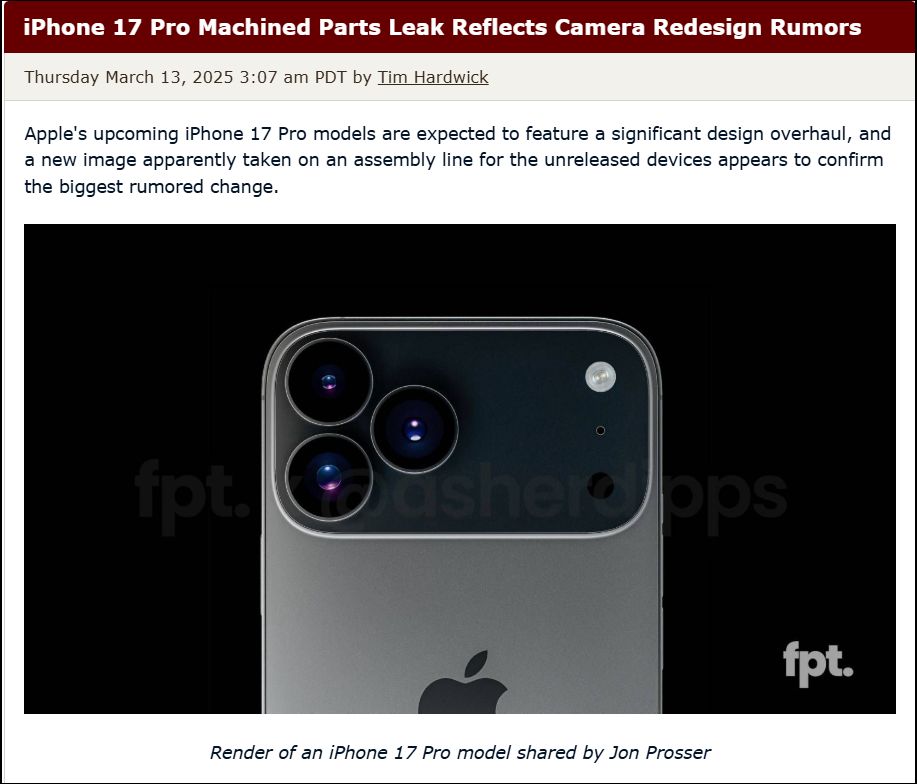 iPhone 17 Pro Max 設計曝光？疑似工廠流出金屬板照片引發熱議 - 電腦王阿達