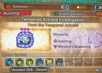 《魔物獵人：荒野》驚見獎勵誇張的修改任務，但加入得承擔風險