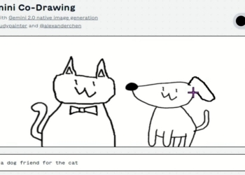 免費 AI 塗鴉工具 Gemini Co-Drawing 登場！根據文字與手繪創作可愛塗鴉
