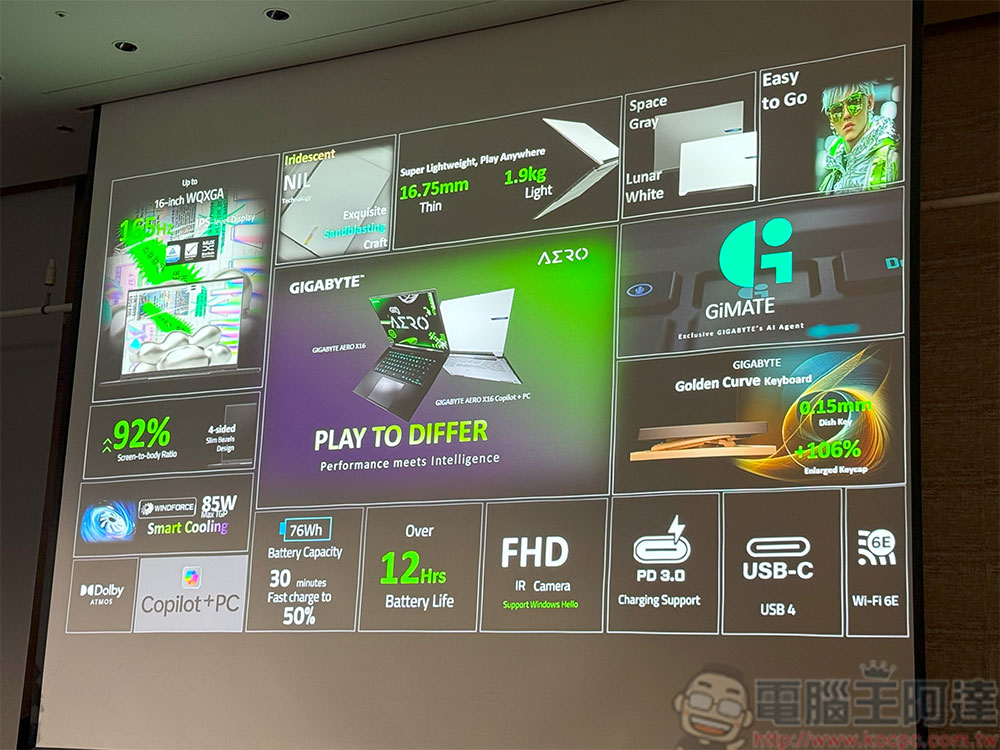 技嘉全新 2025 AI 電競筆電正式推出，AI 助理 GiMate 完美效能、散熱智慧調校 - 電腦王阿達