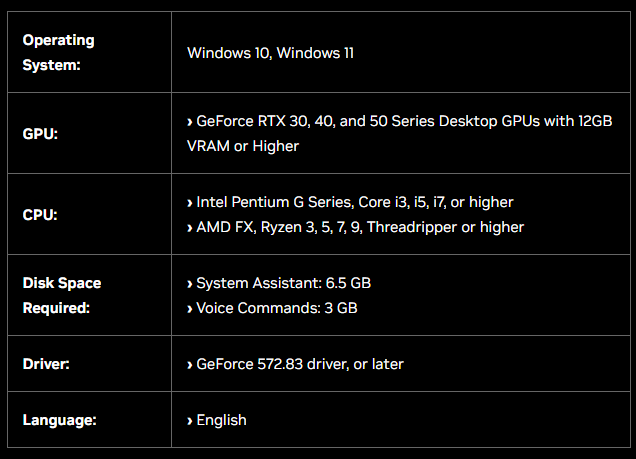 NVIDIA 的遊戲 AI 助理「Project G-Assist」終於來了，不過有一定的系統硬體要求 - 電腦王阿達