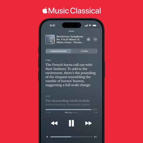 Apple Music 古典樂大規模更新，新增導聆解說、個人化推薦與編輯精選電台 - 電腦王阿達