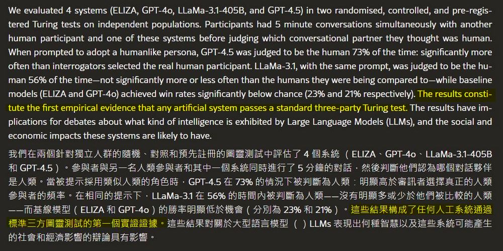 AI 與人類真假難辨？GPT-4.5 通過圖靈測試引熱議 - 電腦王阿達