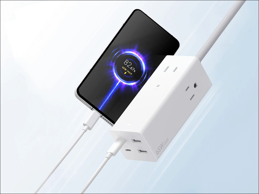 小米 Xiaomi 65W GaN 延長線推出：超實用 7 合 1 電源延長線來了！支援高速充電與多裝置供電，售價僅 799 元 - 電腦王阿達