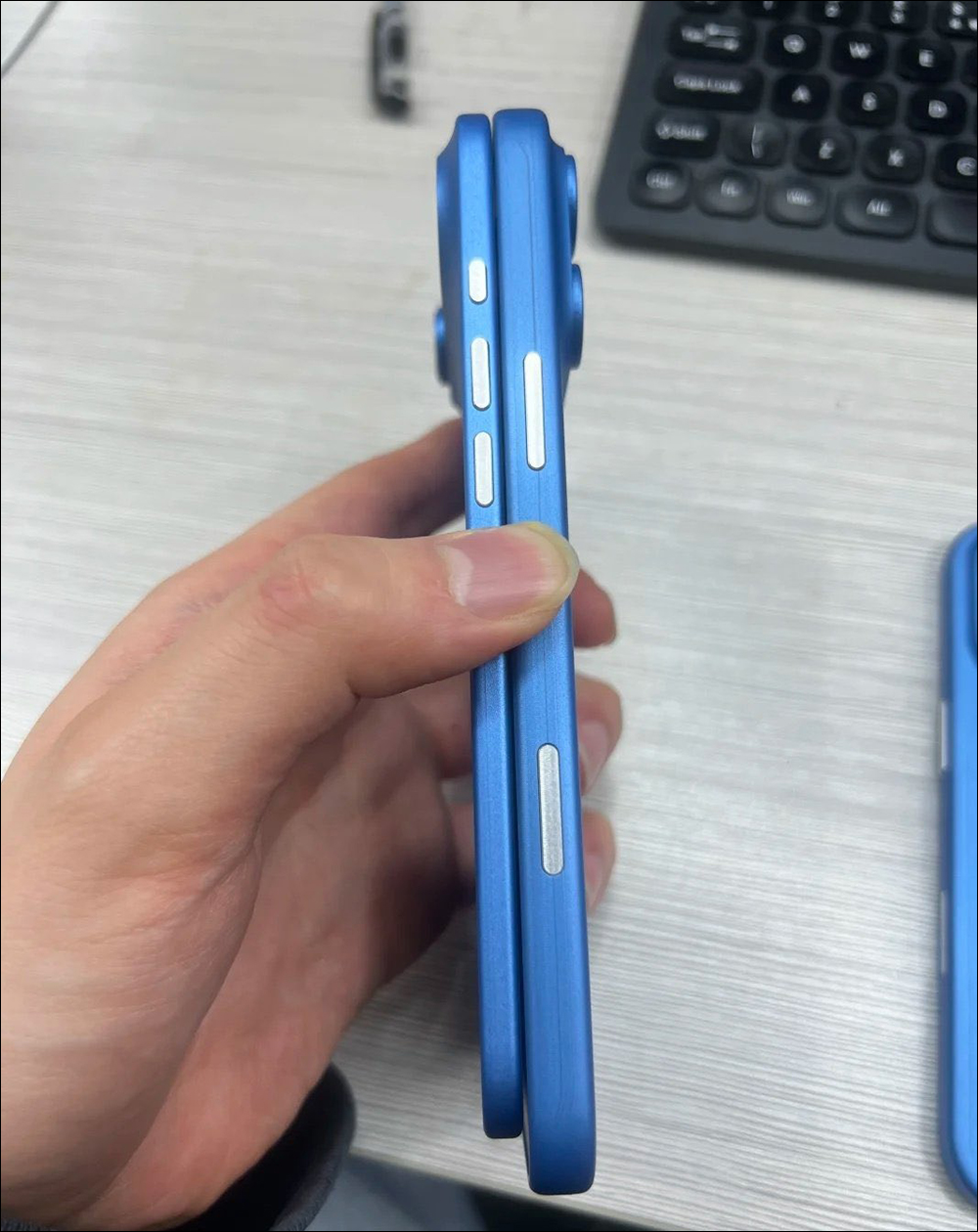 iPhone 17 Air 新機模比較圖曝光： 5.5mm 厚度比了才知道，真的超薄！ - 電腦王阿達