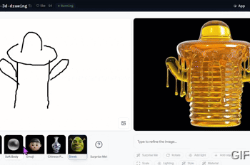 GEMINI 3D DRAWING：簡單塗鴉一秒變立體圖，支援文字與圖片上傳