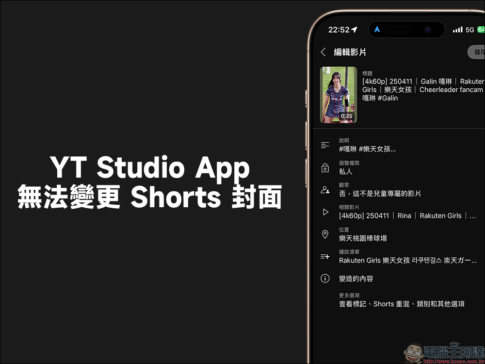 還在讓 Shorts 封面隨機選？YouTube 創作者必看，「這招」流量直接翻倍 - 電腦王阿達