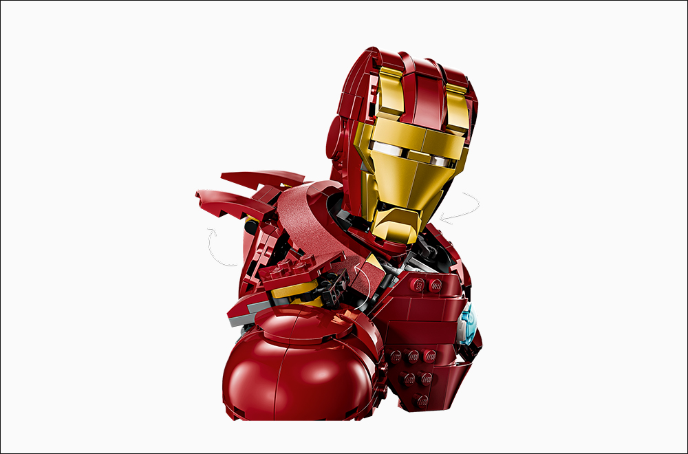 LEGO 推出 MARVEL 系列新品！鋼鐵人 MK4 與鋼鐵蜘蛛人胸像帥氣亮相 - 電腦王阿達