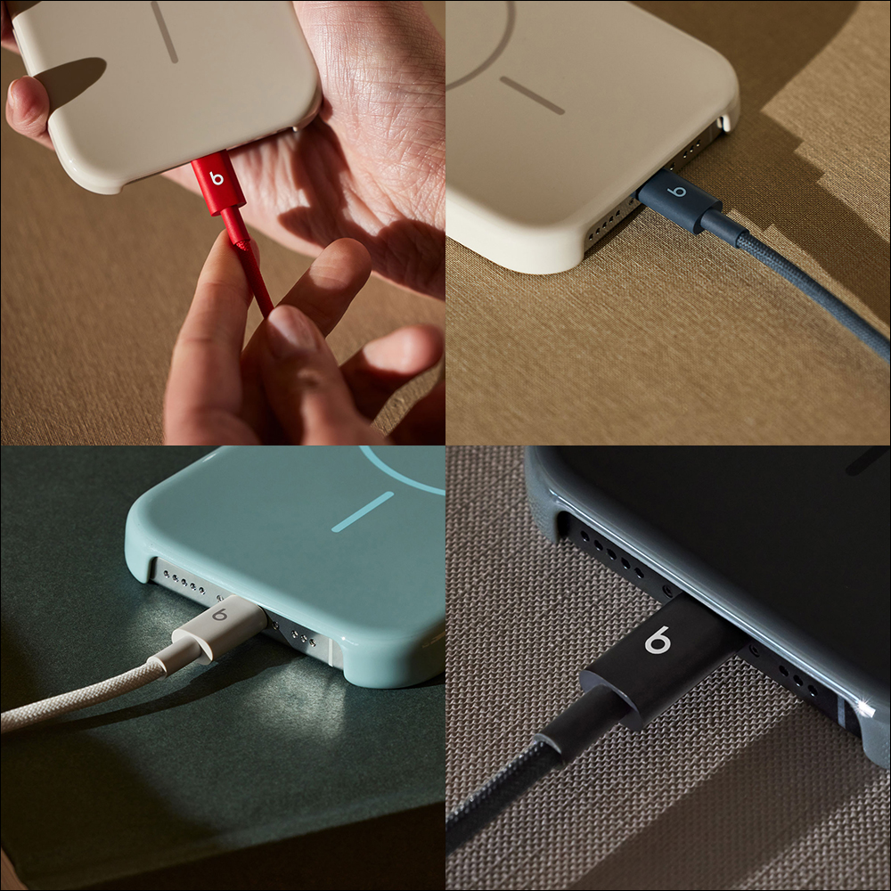 Apple 原廠品質加持！Beats 編織充電線開賣：支援 60W 快充、編織材質超耐用設計 - 電腦王阿達