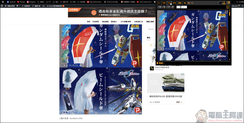 Chrome插件「圖片下載器」，讓你一鍵式輕鬆下載網站上的圖片 - 電腦王阿達