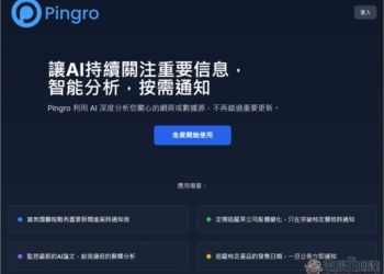 Pingro 透過 AI 監控你有興趣的話題、新聞，並於第一時間發送郵件通知