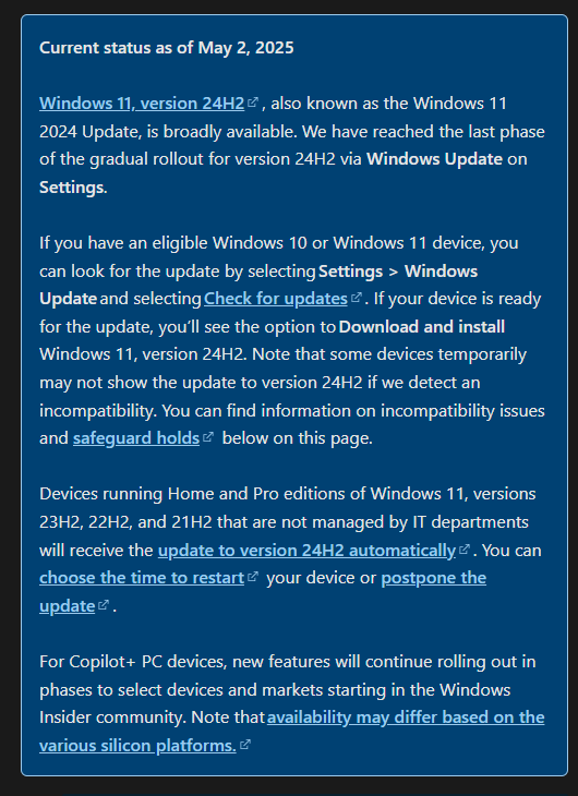 不管你要不要 Windows 11 都會自動下載 24H2 更新，微軟宣布進入最後階段 - 電腦王阿達