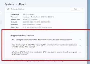 Windows 11 24H2 的設定選單，將會告訴你是否有足夠記憶體或顯卡來玩遊戲
