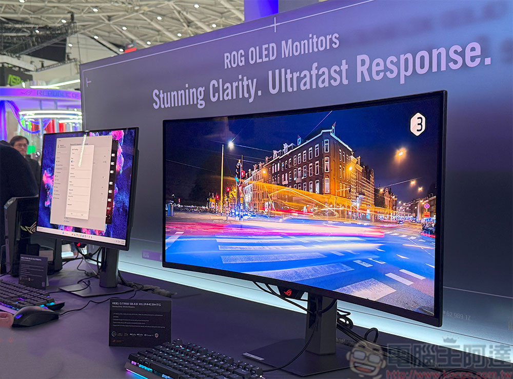 【COMPUTEX 2025】ROG 展出兩款最新電競顯示器，超快、超靈活 - 電腦王阿達