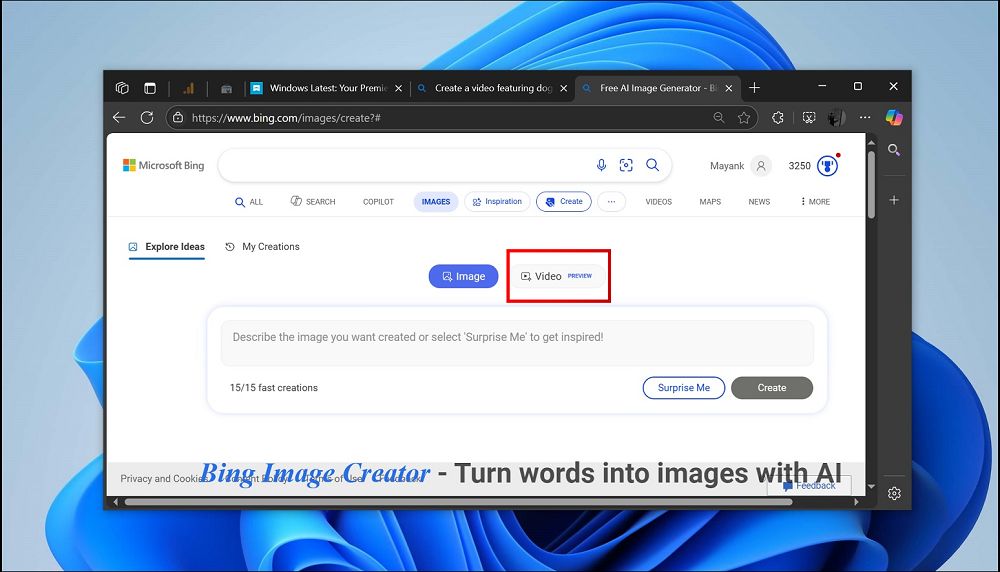微軟將推出基於 OPEN AI Sora 的「Bing Video Creator」免費影像生成服務 - 電腦王阿達