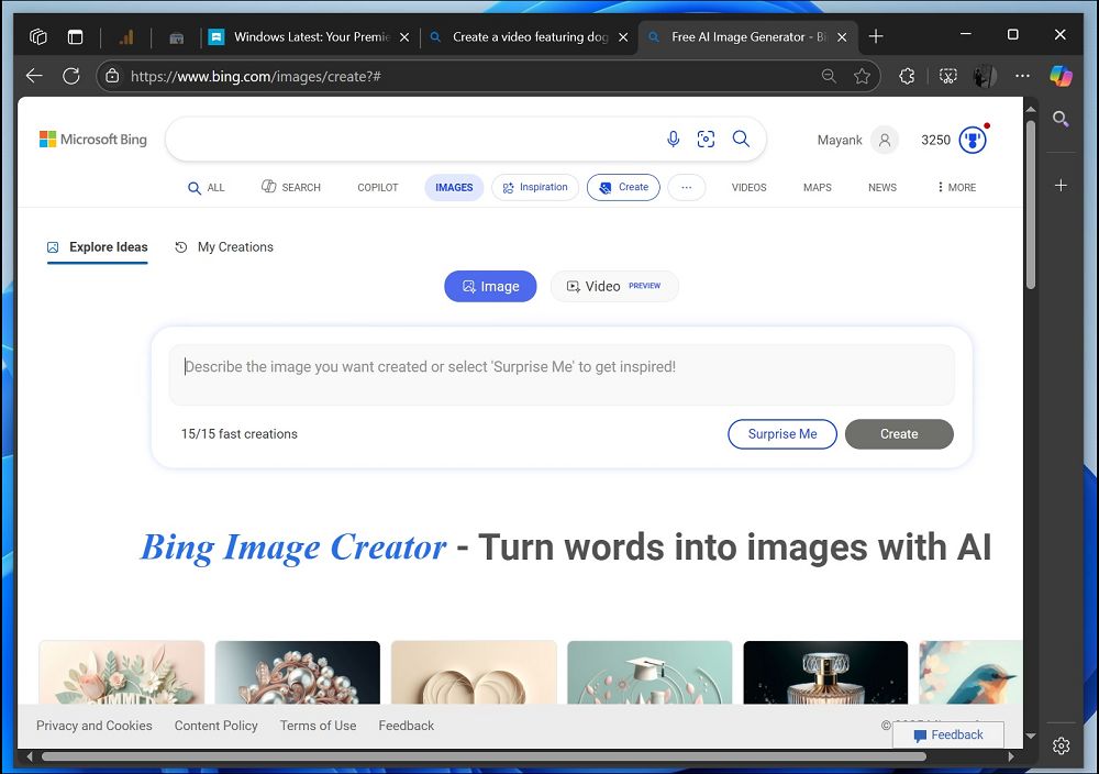 微軟將推出基於 OPEN AI Sora 的「Bing Video Creator」免費影像生成服務 - 電腦王阿達