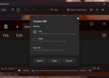 Windows 11 剪取工具新增「建立 GIF」功能