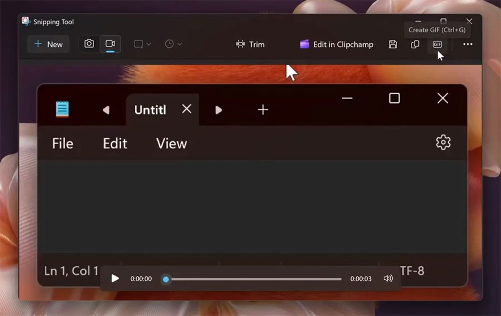 Windows 11 剪切工具製作 GIF