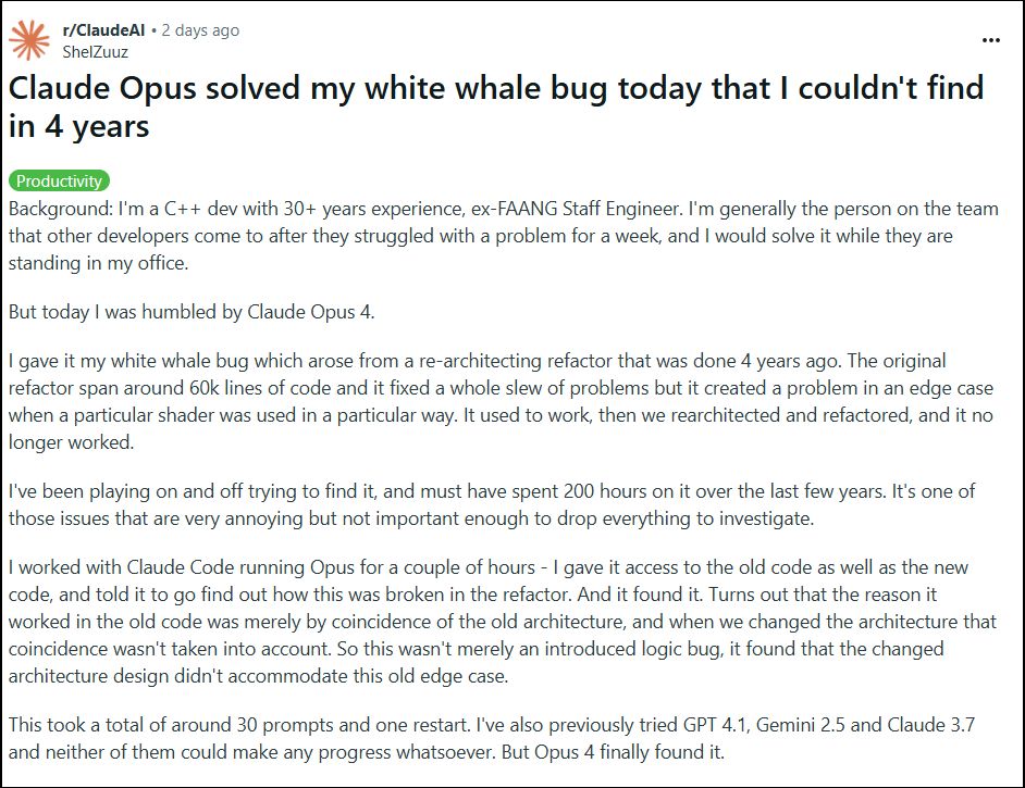 AI除錯新時代！國外工程師用Claude Opus 4修正多年無解老BUG - 電腦王阿達
