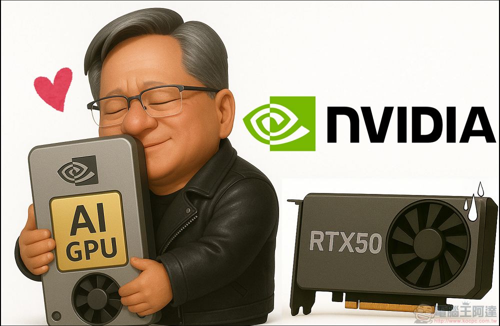 聚焦AI戰略，NVIDIA將削減 RTX 50 系列顯卡20～30％產能 - 電腦王阿達