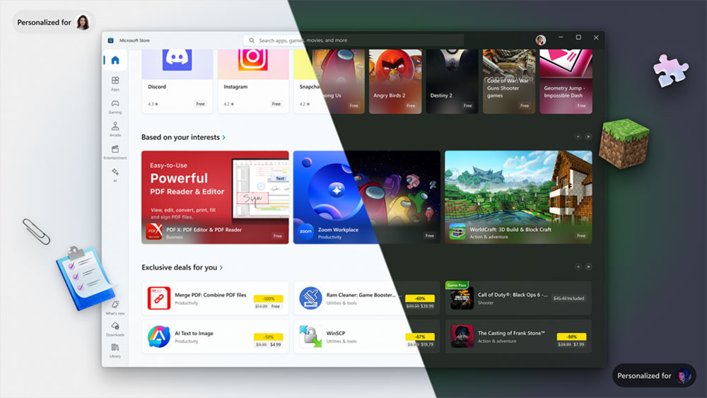 微軟升級 Microsoft Store 體驗，獲得改進的推薦、更深入的 Windows 整合 - 電腦王阿達