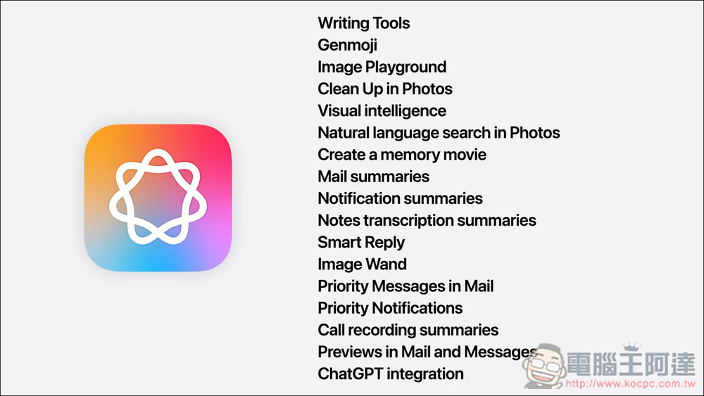 Apple Intelligence 終於要支援繁體中文了 - 電腦王阿達