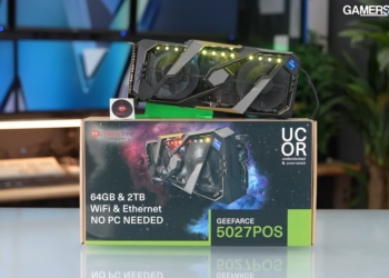 這款顯卡就是 PC！國外客製化店家打造 GeeFarce 5027POS，將迷你電腦塞入顯卡裡