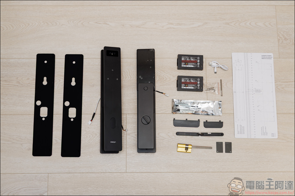 moorgen T50s AI 電子鎖開箱實測｜智慧、安全、美型一次到位！十合一電子鎖功能給你最安全的防護 - 電腦王阿達