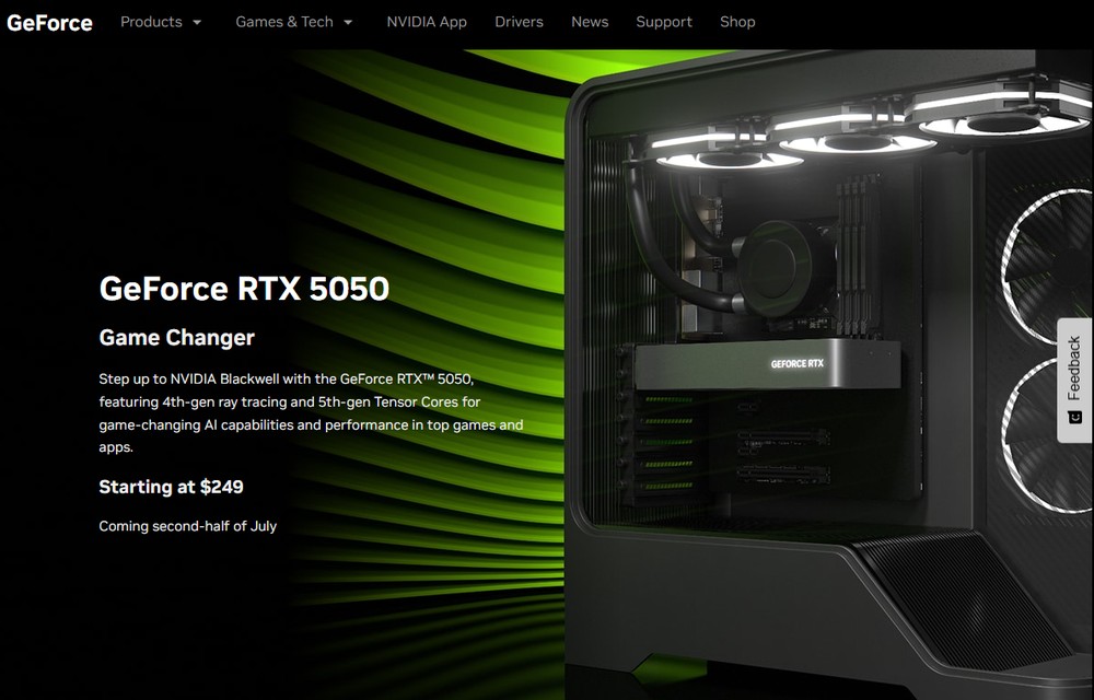 NVIDIA 正式發表 RTX 5050 顯卡，確定採用 8GB DDR6 記憶體 - 電腦王阿達