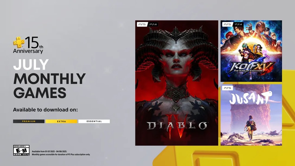 真有誠意！PlayStation Plus 慶祝 15 週年，下個月免費送《暗黑破壞神 IV》、《拳皇 XV》等遊戲 - 電腦王阿達
