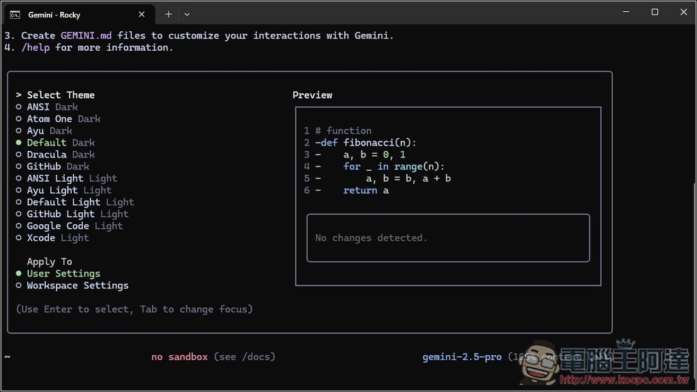 Google 推出 Gemini CLI 開源 AI 代理，基於 Gemini 2.5 Pro 且可免費使用 - 電腦王阿達