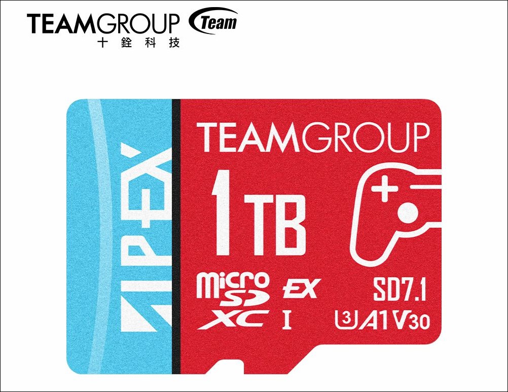 TEAMGROUP 推出支援Switch 2 的 APEX SD7.1 MicroSD Express 高速記憶卡 - 電腦王阿達