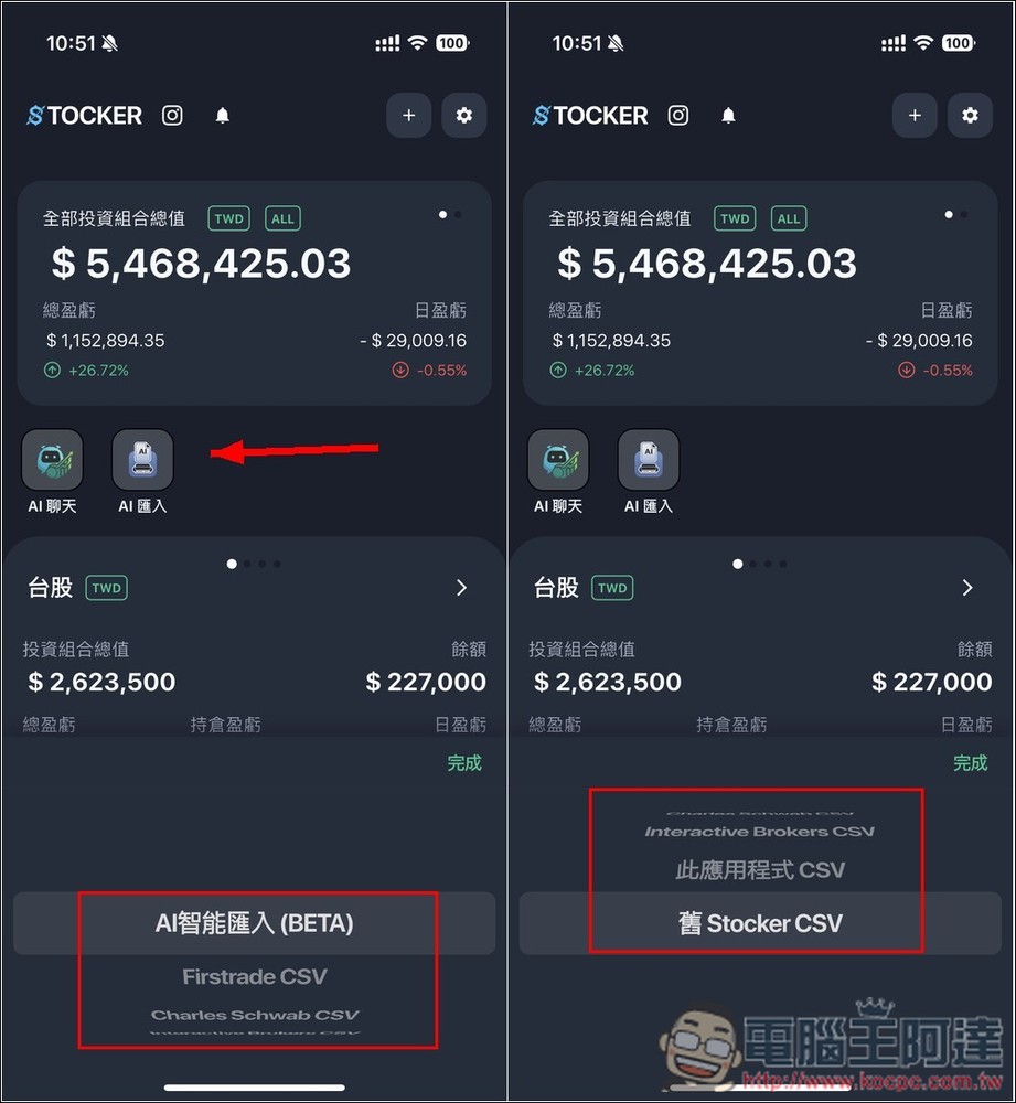 內建 AI 智能分析和投資建議！Stocker PRO 輕鬆追蹤多國股市的投資績效，還提供自動加入股息功能 - 電腦王阿達