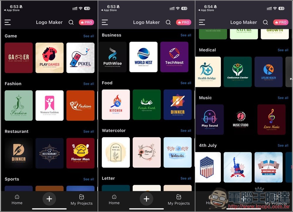 圖像設計排名第 8 的 Logo Maker！提供破千個高品質範本 - 電腦王阿達