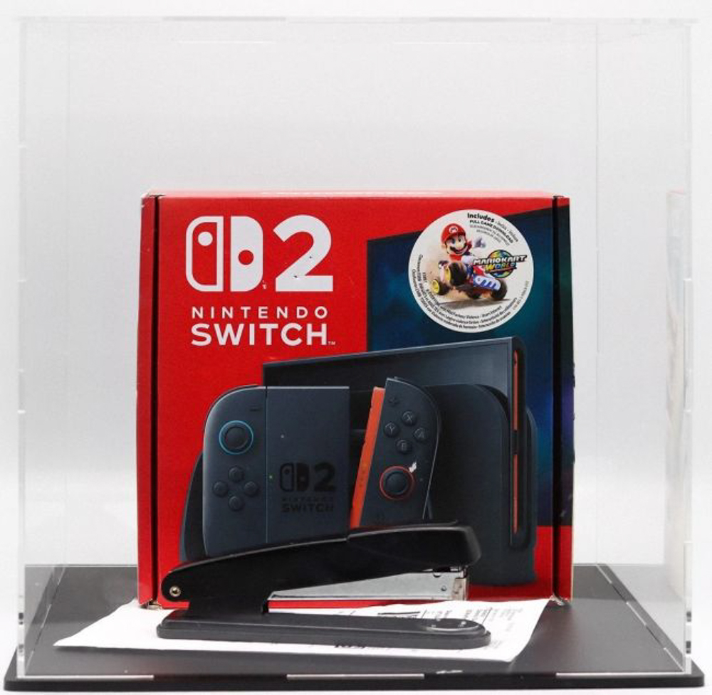 還記得那台被釘書機釘壞的 Switch 2 嗎? 以 25 萬美元天價售出 - 電腦王阿達