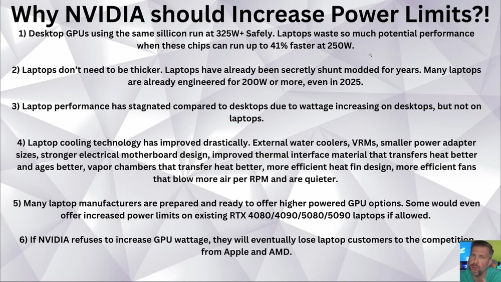 RTX 5090 筆電顯卡改裝後效能提升達 40%，不過功耗從 175W 增加到 250W - 電腦王阿達