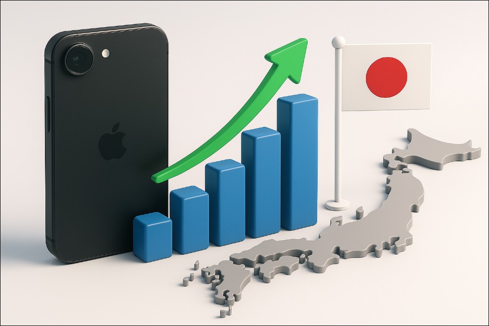 日本智慧型手機市場2025年第一季年增31%，最大功臣竟是iPhone 16e - 電腦王阿達